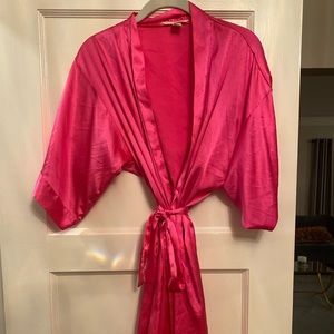 Hot Pink VS satin robe